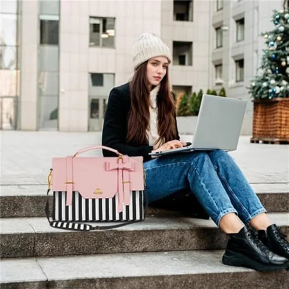 Laptop Bag for Women, 15.6 inch Slim Computer Briefcase Sleeve Case,